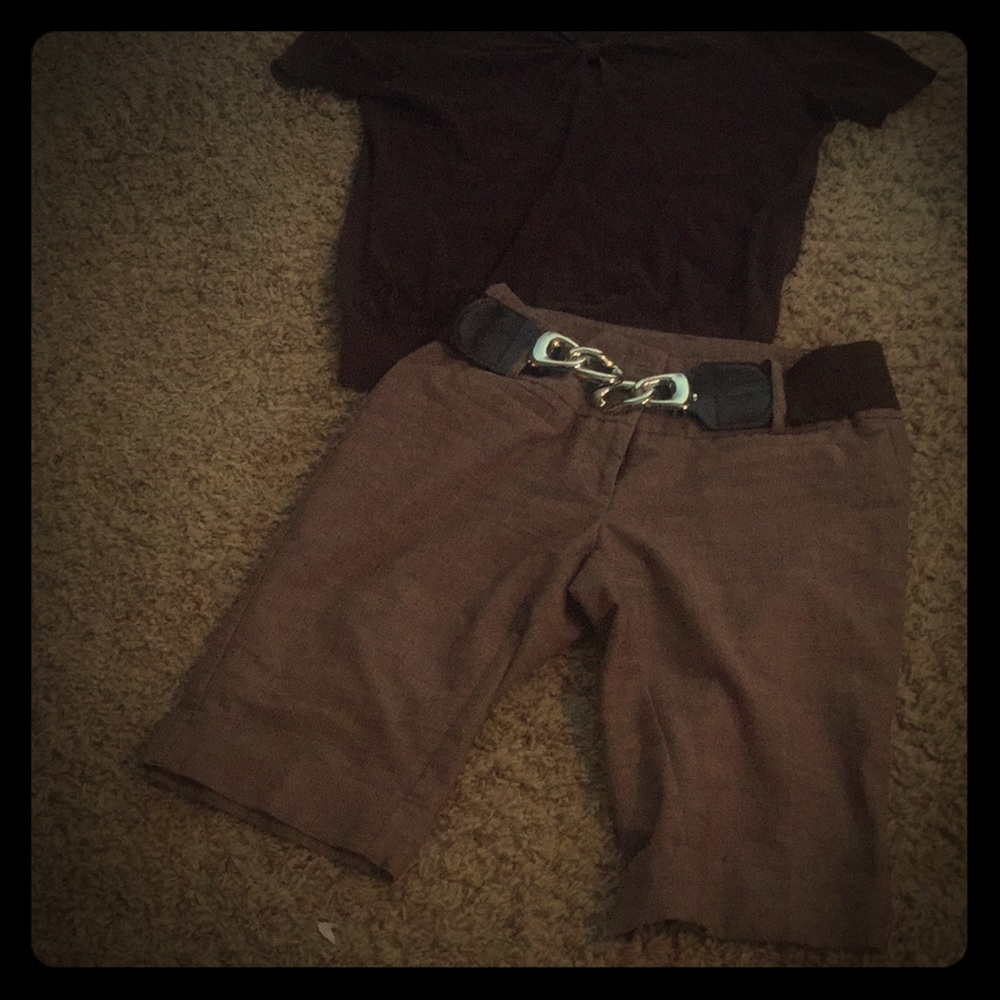 Cute California Casual outfit with shorts & belt!